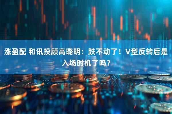 涨盈配 和讯投顾高璐明:跌不动了!V型反转后是入场时机了吗?